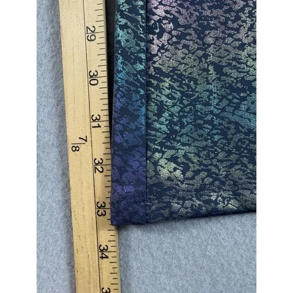 Spirithoods Iridescent Snakeskin Flare Jumpsuit Short Sleeve Collared Medium 1pc - Picture 10 of 16